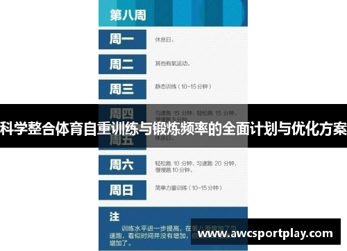 科学整合体育自重训练与锻炼频率的全面计划与优化方案